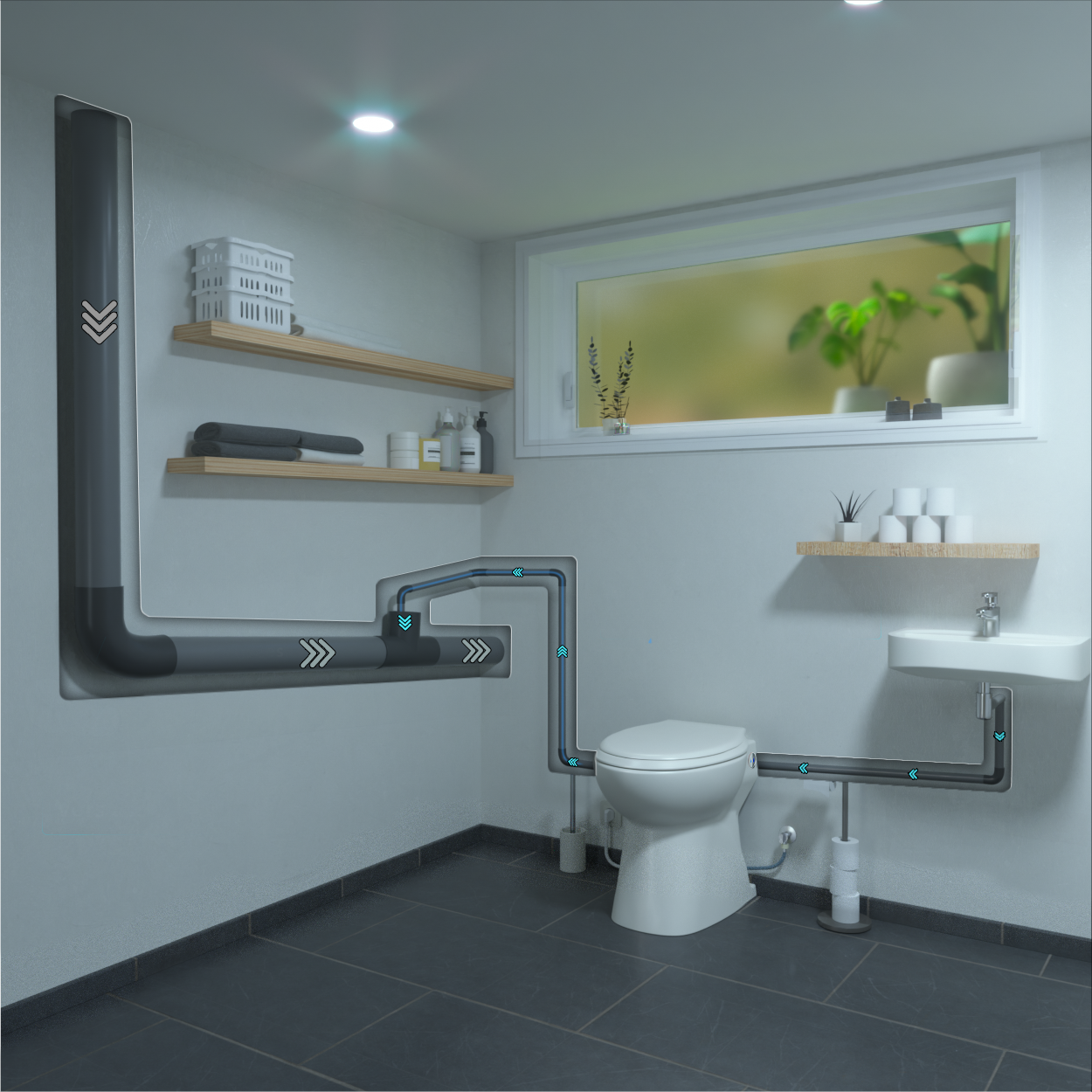 WC broyeur Sani-Turbine Plus