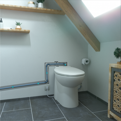 WC broyeur Sani-Start dual flush